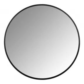 Minimalist Black Round Wall Mirror