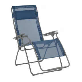 30" Blue and Gray Metal Zero Gravity Chair
