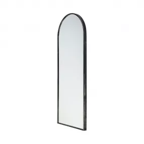 Black Arch Full Length Hanging Metal Mirror