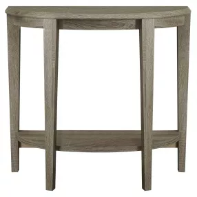 33" Deep Taupe End Table With Shelf
