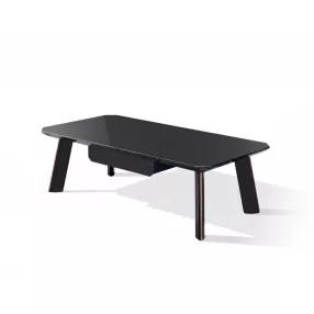 Modern Black and Rose Gold Coffee Table