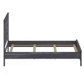 Grey Solid Wood Queen Bed Frame