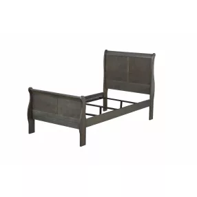 Twin Black Sleigh Bed