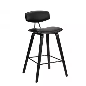 29" Black Iron Low Back Bar Height Bar Chair