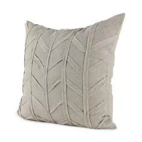 Light Gray Chevron Textured Pillow Cover