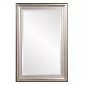 33" Silver Framed Accent Mirror