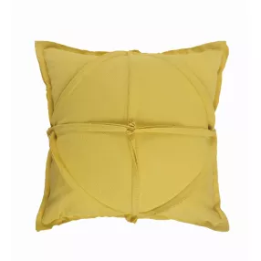 20" X 20" Lemon Cotton Zippered Pillow
