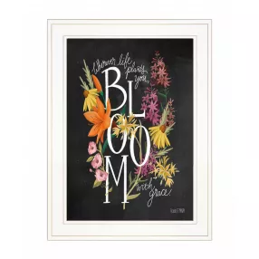 Bloom With Grace 2 White Framed Print Wall Art