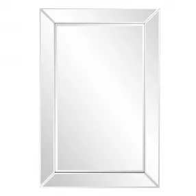 36" x 24" Mirrored Frame Hanging Accent Mirror