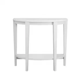 33" White End Table With Shelf