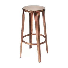 " Copper Backless Bar Height Bar Chair
