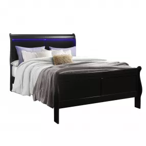 Solid Wood Standard Upholstered Bed