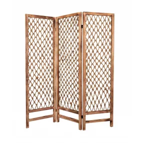 1 X 60 X 69 Natural Rope Wooden  Screen