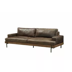 Brown no pattern not solid sofa with comfortable rectangle studio couch design in wood finish