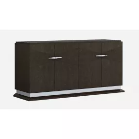 72" Gray Two Drawer Buffet Table Soft Close with Four Doors