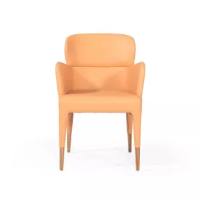 Peach Rosegold Dining Chair