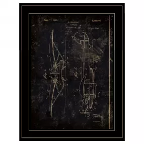 Airplane Patent II 2 Black Framed Print Wall Art