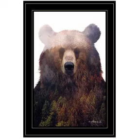 King Of The Forest 4 Black Framed Print Wall Art