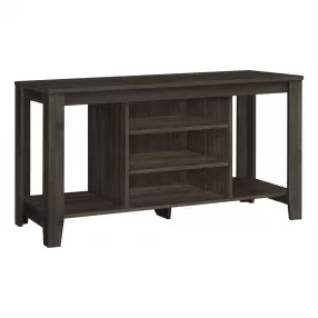 48" Brown Open Shelving TV Stand