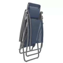 27" Blue and Gray Metal Zero Gravity Chair