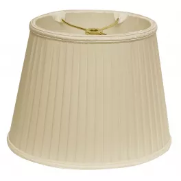 Oval Side Pleat Paperback Shantung Lampshade