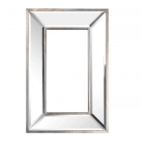 18" Silver Framed Accent Mirror