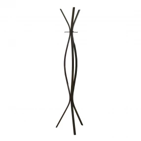 12" X 18" X 72" Cappuccino  Metal  Coat Rack