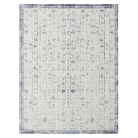 2' x 3' Gray Abstract Washable Non Skid Area Rug