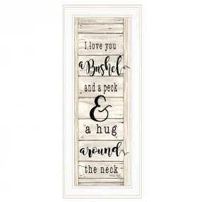 Hugs Collection 1 White Framed Print Wall Art