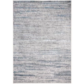 ivory abstract stain resistant area rug with rectangle pattern