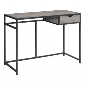 42" Gray Rectangular Computer Desk