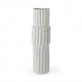 23" Jumbo Organic Textured Gray Vase