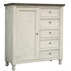 Solid wood five drawer gentleman's chest product image