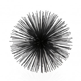 10" Black Metal Spiky Sphere