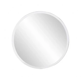 12" Clear Round Beveled Edge Accent Mirror