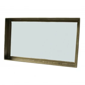 19" Gold Framed Accent Mirror