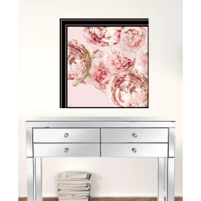 Set Of Two The Peonies 1 Black Framed Print Wall Art