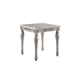 28" Platinum Manufactured Wood Square End Table