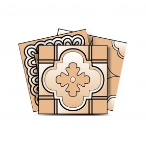 8" X 8" Shades Of Taupe Mosaic Peel And Stick Removable Tiles