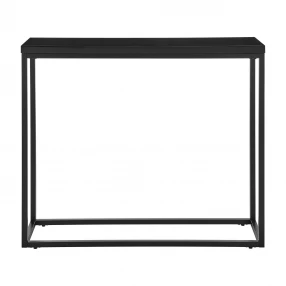 35" Black Frame Console Table