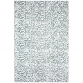 shag handmade non skid area rug in grey woolen fabric