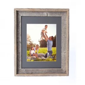 Rustic Cinder Picture Frame With Plexiglass Holder