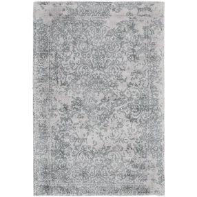 8' X 11' Blue And Gray Abstract Hand Woven Area Rug