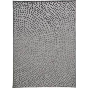 ivory abstract stain resistant area rug with grey pattern and rectangle design
