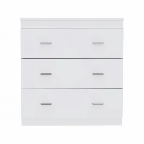 32" White Manufactured Wood Six Drawer Dresser