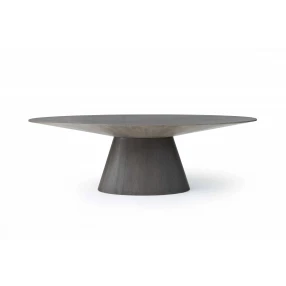 95" Gray Solid Wood Dining Table