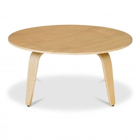 34" Natural Round Coffee Table