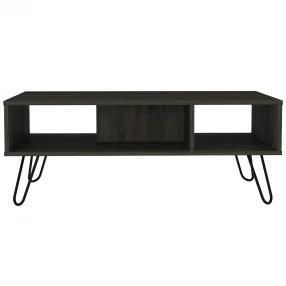 40" Carbon Espresso Manufactured Wood Rectangular Coffee Table