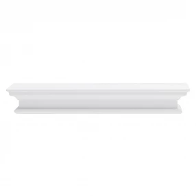 32" Classic White Floating Wall Shelf