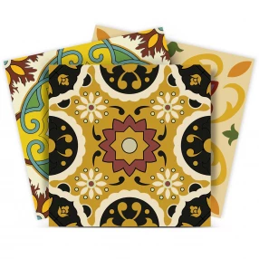 5" X 5" Auguri Mix Peel and Stick Removable  Tiles